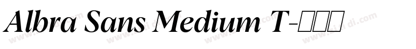 Albra Sans Medium T字体转换